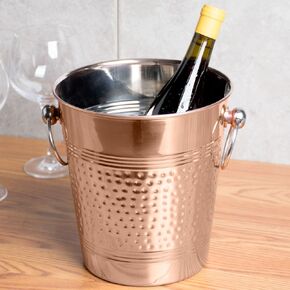 American Metalcraft WB8C American Metalcraft WB8C Wine Cooler, Hammered, Copper-Plated, 8-3/8" Height, 8" Width, 9-3/8" Length