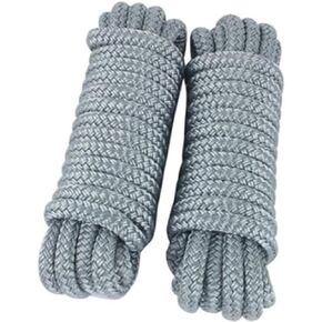 Boatman Dock Lines 1/2" x 15' Double Braid Dock line Marine Mooring Rope Boat Lines with 12" Eyelet,2 Pack Premium Dock Lines for Boat & Pontoon