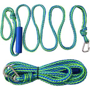 PWC Docking Lines Boat Rope Mooring, 7FT 10FT 14FT Dock Rope Jet Ski Mooring Rope Dock Tie Boat Accessories for Pontoon, Kayak Tow Rope with 316 Stainless Steel Clip
