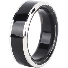 Fitness Smart Ring, Smart Health Ring, Sports Smart Ring Health Tracker for Women & Men, Continuously Records Sleep Quality, Heart Rate, Temperature, Blood Oxygen and Pedometer
