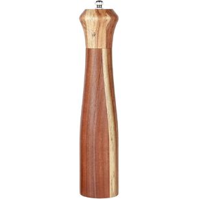 KKC HOME ACCENTS Wooden Sea Salt Grinder,Salt Mill,Coarse Salt Grinder,Wood and Acrylic,Refillable Salt Grinder Mill for Pink Himalayan Salt or Pepper,Adjustable Coarseness Fine to Coarse,8 inch