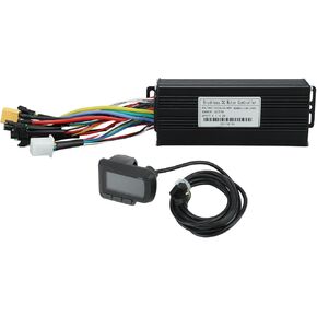 RiToEasysports Electric Bike Controller LCD Display Kit, 24V 36V 48V 1000W 1500W 30A 3 Mode Sine Controller LCD Display Kit for Electric Bike Scooter 48V 30A Controller