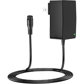 24V 1.5A Electric Scooter Battery Charger for Razor MX350 Dirt Bike, MX400 Dirt Rocket,E200,E300,Motorcycle,Pocket Mod,Moped, 4 Wheeler,Dirt Quad ATV,Go Kart, Power Core E100, 3-Prong Adapter Supply