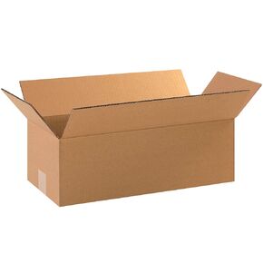 Aviditi 18 x 8 x 4 Corrugated Cardboard Boxes, Long 18"L x 8"W x 4"H, Pack of 25 | Shipping, Packaging, Moving, Storage Box for Home or Business, Strong Wholesale Bulk Boxes