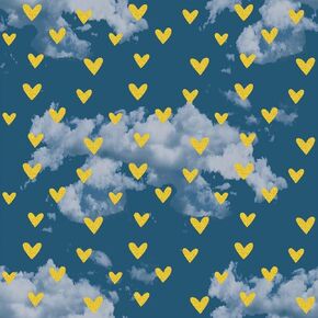 Stick Wallpaper,Modern Contact Paper Bathroom,Furniture Stickers,17.7inch x 236inch Blue Sky White Cloud Love Removable Wall Paper Peel and Stick Self Adhesive Contact Paper