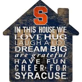 Fan Creations NCAA Syracuse Orange Unisex Syracuse House Sign, Team Color, 12 inch