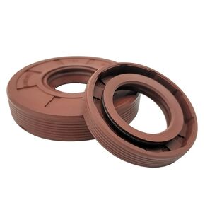 Unifizz Fluorine Rubber Oil Seal 19mm Inner Dia 40mm OD 7mm Thick TC Rubber Cover Double Lip Seals for Mechanical Motive Axle Shaft, Jujube Red 2 PCS