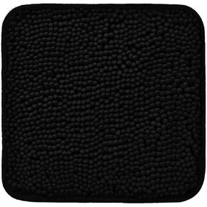 Rust Bathroom Rugs – Absorbent and Washable Bath Mat, Non-Slip, Thick Soft Chenille Bath Rugs for Bathroom Floor, Shower, Sink - 17" x 24"