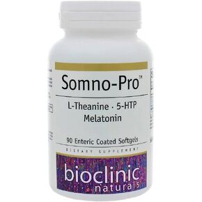Bioclinic Naturals, Somno-Pro 90 gels with Melatonin, 5HTP, and L-Theanine