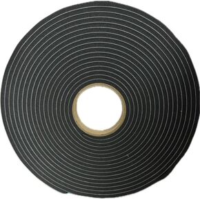 Peak Weather Stripping Tape 1/4 inch Thick Foam x 3/4 inch Wide x 420in. Long Black Black PVC Foam Tape