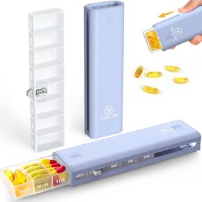 Yaklim Weekly Pill Organizer 1 Time a Day, 7 Day Pill Organizer Daily Pill Box Travel Medication Pill Case, Pill Container for Vitamin,1 Week Pill Organizer to Hold Medicine, Supplement, Fish Oil