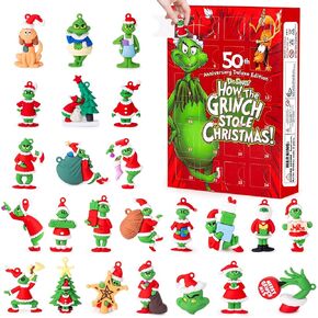 Advent Calendar 2024 Halloween Christmas 24-Day Countdown Calendar for Kids and Adults with 24 pcs Classic Halloween Doll Collectible Figures, Pre-Christmas Doll Nightmare Advent Calendar Gift