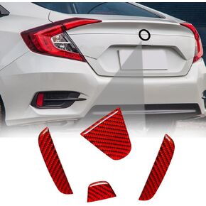 Compatible with Tailgate Emblem Badge Decal Accessory Carbon Fiber Rear Truck Logo Cap Sticker for Honda Civic 2016 2017 2018 2019 2020 2021 Black