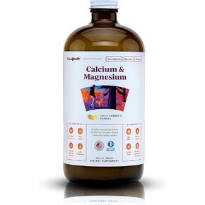 LIQUIDHEALTH Calcium & Magnesium Adult Liquid Vitamin Supplement - Bone, Joint, Muscle, Connective Tissue Support, Heart Health, Essential Nutrients - Great Taste, Vegan, Non GMO, Sugar-Free (3 Pack)