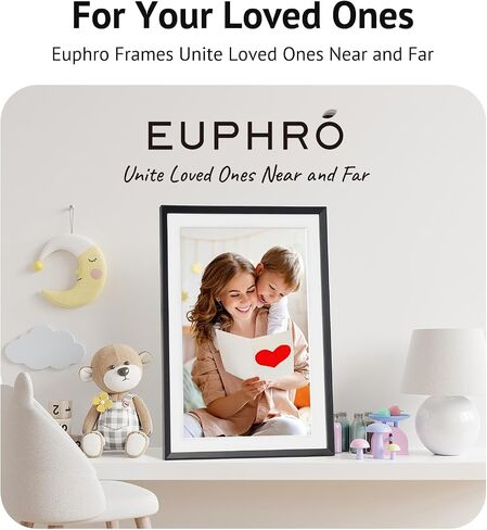 إطار صورة رقمي مقاس 15.6 بوصة مع شاشة لمس IPS مقاس 1920 × 1080، وإطار صور رقمي ذكي مزود بسعة تخزين 32 جيجابايت، وإعداد سهل لمشاركة الصور/مقاطع الفيديو عبر تطبيق مجاني in Saudi Arabia