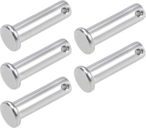 METALLIXITY Clevis Pins (10mmx30mm) 5Pcs, Single Hole Flat Head 304 Stainless Steel Fastener Pin - for Metal Devices, Furniture Installation, Industrial, DIY in Saudi Arabia