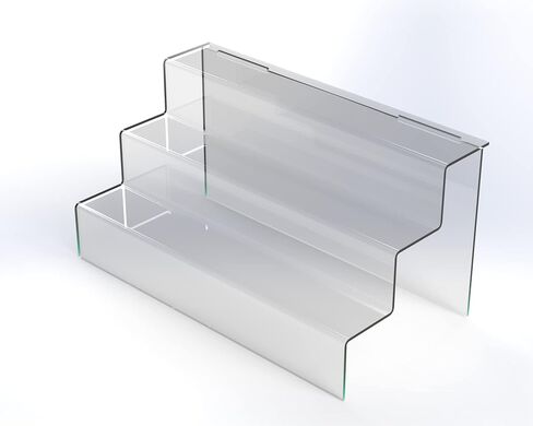 Acrylic Three Steps Riser Stand for IKEA Detolf in Saudi Arabia