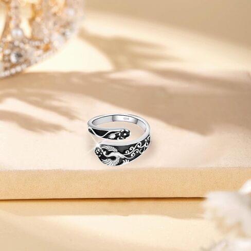 Cross Rings for Women, Spoon Rings for Women Sterling Silver Adjustable Thumb Faith Ring for Women Men Unisex, Christian Ring Jewelry for Birthday Party Gifts in Saudi Arabia