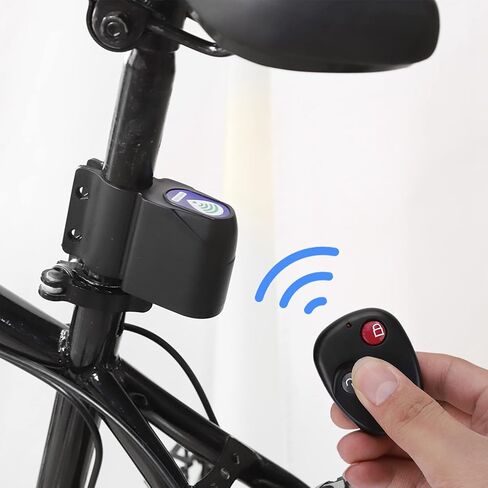 Anti Theft Lock Remote Control Alarm, Anti Solid Mini Cycling Security Lock Microcomputer Control for in Saudi Arabia