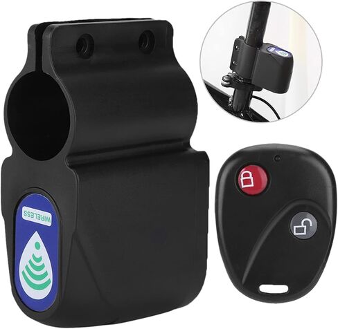 Anti Theft Lock Remote Control Alarm, Anti Solid Mini Cycling Security Lock Microcomputer Control for in Saudi Arabia