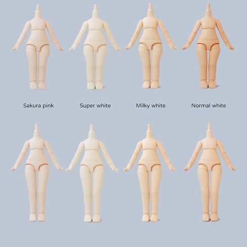 YMY OB11 Doll Body GSC BJD Doll Body Extended Size Joint Movable Doll Model Action Figure （Super White-11cm-No Stand） in Saudi Arabia