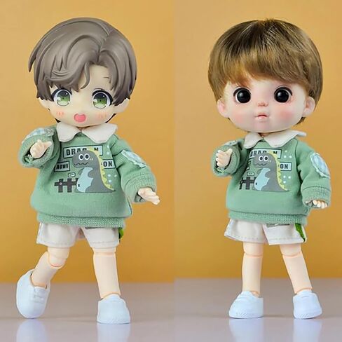 YMY OB11 Doll Body GSC BJD Doll Body Extended Size Joint Movable Doll Model Action Figure （Super White-11cm-No Stand） in Saudi Arabia