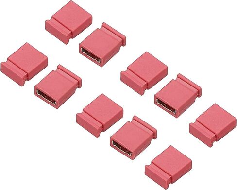 MECCANIXITY 2.54mm Closed Short Circuit Cap Jumper Cap Pin Connector Blocks Connector, Black Pack of 20 in Saudi Arabia