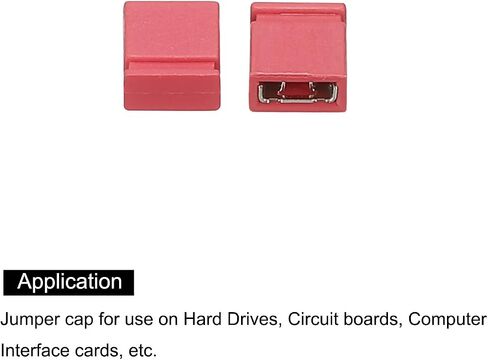 MECCANIXITY 2.54mm Closed Short Circuit Cap Jumper Cap Pin Connector Blocks Connector, Black Pack of 20 in Saudi Arabia