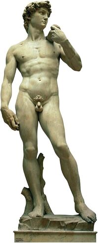 Cardboard People Statue of David Life Size Cardboard Cutout Standup - Italy Party Theme in Kuwait