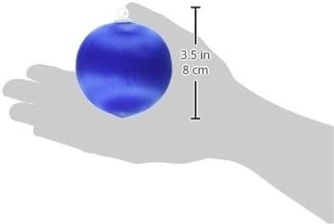 كرات الستايروفوم المغطاة بالساتان للديكور اليدوي مقاس 3 سم 4/عبوة - أزرق داكن، 7 سم، متعددة الألوان in Kuwait