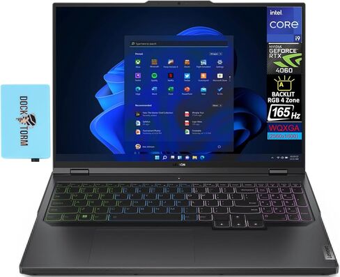 Lenovo Legion Pro 5i Gaming Laptop 16.0" 165 Hz IPS WQXGA (Intel i9-13900HX, GeForce RTX 4060 8GB GDDR6, 32GB DDR5, 2x2TB PCIe SSD (4TB), Per Key RGB Backlit KYB, WiFi 6E, Win 11 Pro) w/DKZ Hub in Saudi Arabia
