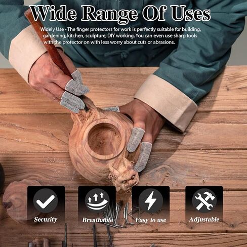 50 قطعة من أغطية الأصابع المقاومة للقطع لحماية أطراف الأصابع، غطاء للأصابع قابل لإعادة الاستخدام، واقيات للأصابع لعمل المطبخ in Kuwait