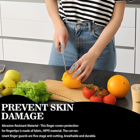 50 قطعة من أغطية الأصابع المقاومة للقطع لحماية أطراف الأصابع، غطاء للأصابع قابل لإعادة الاستخدام، واقيات للأصابع لعمل المطبخ in Kuwait
