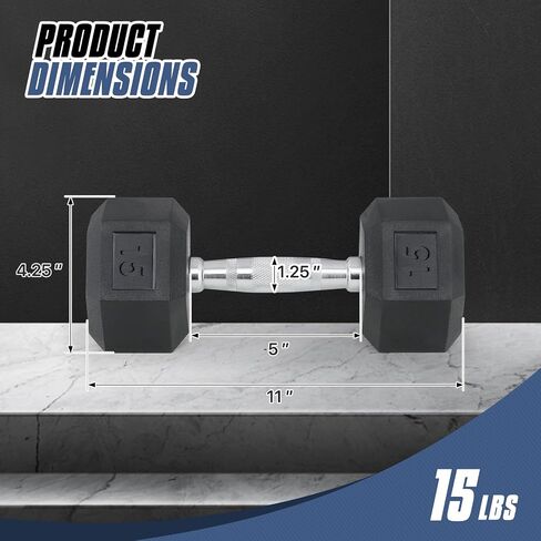 MADOG Hex-Dumbbells, Rubber Coated Cast Iron Dumbbell Set, Hand Weights With Anti-Slip Grip, 5-25 LBS in Saudi Arabia