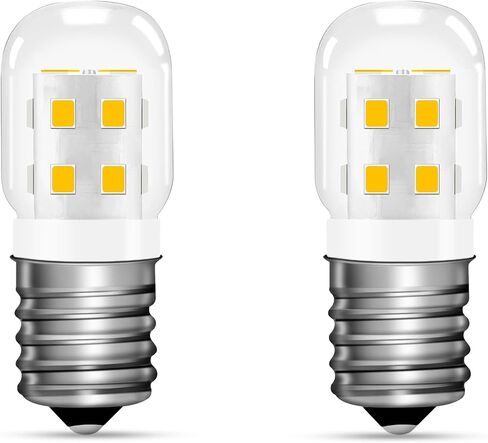 LED WB36X10003 Microwave Light Bulb Glass Cover 2W 120V E17 Base for GE Panasonic Microwave Stove Range Appliances, Replaces WB08X10016 8206232A Daylight White 2-Count in Saudi Arabia