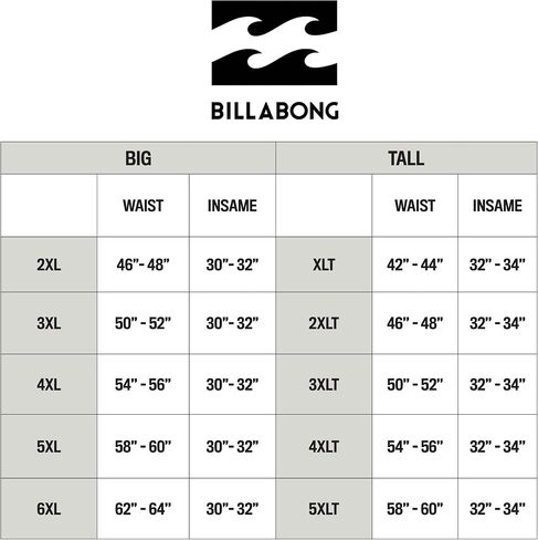Billabong French Terry Joggers للرجال، بنطال رياضي رجالي كبير وطويل القامة in Saudi Arabia