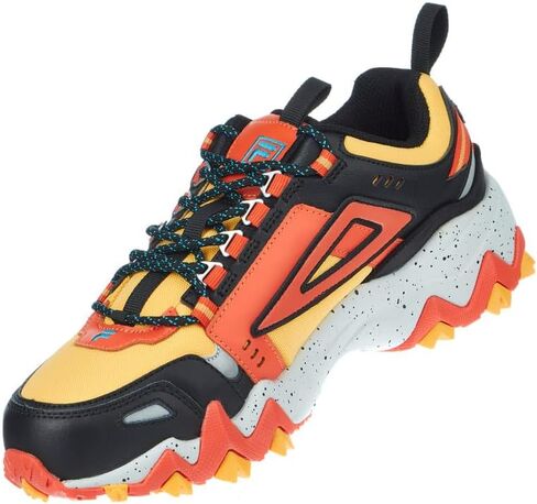 Fila Men's Oakmont Tr Sneaker, Amber Yellow/Black/Mandarin Red, US 10.5 M in Saudi Arabia