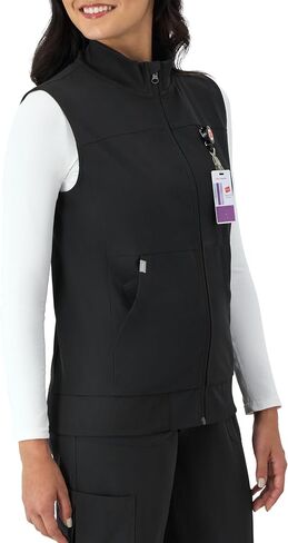 Hanes Women's Comfort Fit Scrubs Healthcare Vest, Moisture-Wicking Stretch Scrubs Vest for Women in Saudi Arabia