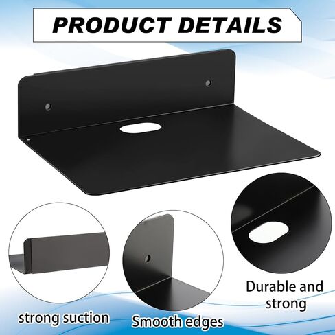 ثيروين 4 عبوات من أرفف منظم بيجبورد، صينية فولاذية معدنية مغناطيسية رف بيجبورد رف تثبيت على الحائط، سلة ملحقات بيجبورد لتنظيم طاولة العمل، المرآب، مكتب المطبخ، أسود in Kuwait