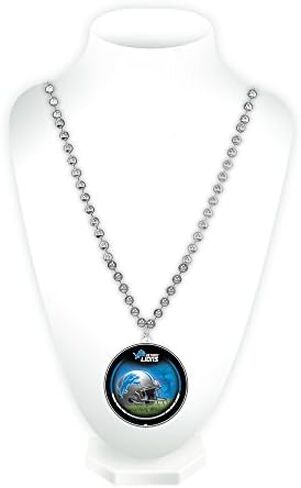 Rico Industries NFL Detroit Lions - Disk Team Logo Mardi Gras Style Beads in Saudi Arabia