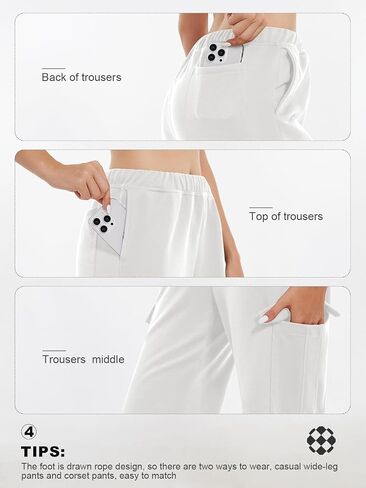 Cargo Pants Women，Sweatpants Women，High Waisted Sweatpants Jogging Pants Baggy Slacks Multi Pocket Pants in Saudi Arabia