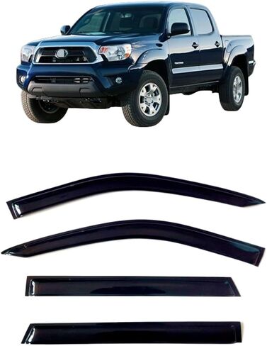 4Pcs Window Visor Deflectors Rain Guards Compatible with Hyundai Santa Fe 2013-2018 in Saudi Arabia