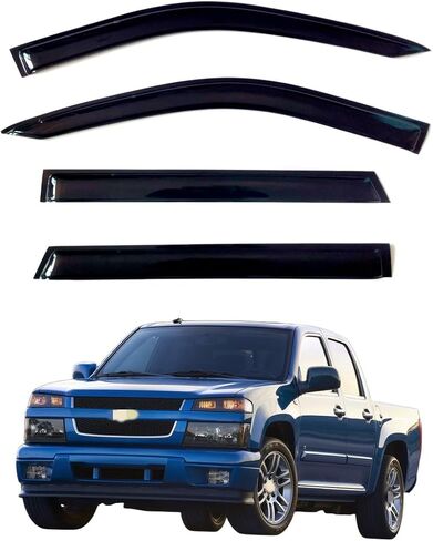 4Pcs Window Visor Deflectors Rain Guards Compatible with Hyundai Santa Fe 2013-2018 in Saudi Arabia
