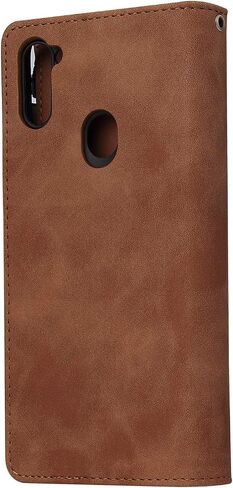 Asuwish Compatible with Samsung Galaxy A11 Wallet Case Tempered Glass Screen Protector and Leather Flip Cover Card Holder Stand Cell Accessories Phone Cases for Glaxay A 11 Gaxaly 11A Women Men Blue in Kuwait