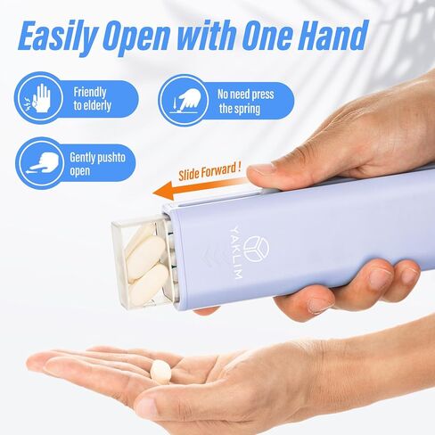 Yaklim Weekly Pill Organizer 1 Time a Day, 7 Day Pill Organizer Daily Pill Box Travel Medication Pill Case, Pill Container for Vitamin,1 Week Pill Organizer to Hold Medicine, Supplement, Fish Oil in Saudi Arabia