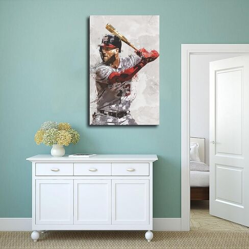 Julio Rodríguez 3 Pieces Unframed Print Art (8x12 Inch) Canvas Poster Sports Wall Decor Sports Poster Office Decor Gift in Saudi Arabia