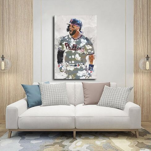 Julio Rodríguez 3 Pieces Unframed Print Art (8x12 Inch) Canvas Poster Sports Wall Decor Sports Poster Office Decor Gift in Saudi Arabia
