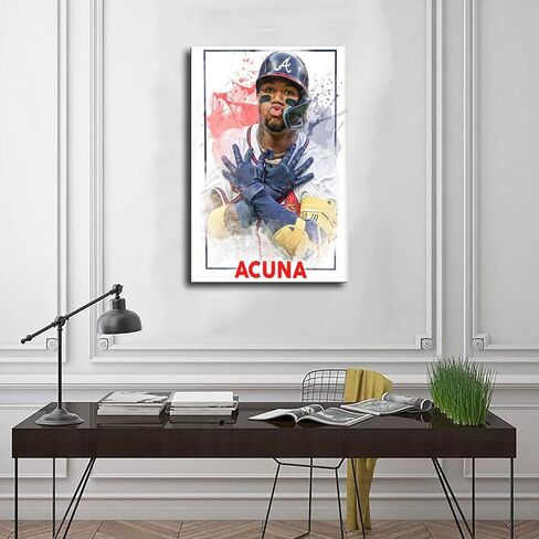 Julio Rodríguez 3 Pieces Unframed Print Art (8x12 Inch) Canvas Poster Sports Wall Decor Sports Poster Office Decor Gift in Saudi Arabia