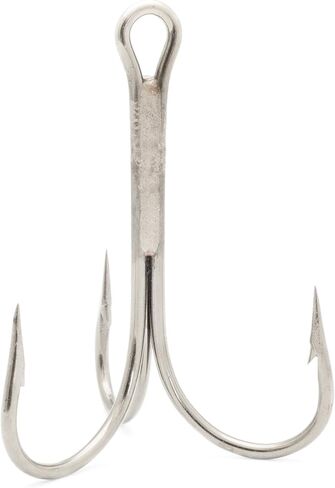 Mustad 3551 Classic Treble Standard Strength Fishing Hooks | Tackle for Fishing Equipment | Comes in Bronz, Nickle, Gold, Blonde Red, [Size 3/0, Pack of 25], Duratin in Saudi Arabia