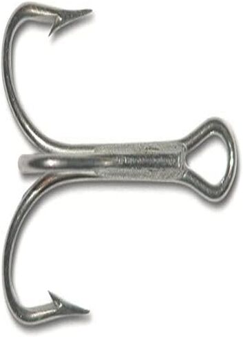 Mustad 3551 Classic Treble Standard Strength Fishing Hooks | Tackle for Fishing Equipment | Comes in Bronz, Nickle, Gold, Blonde Red, [Size 3/0, Pack of 25], Duratin in Saudi Arabia